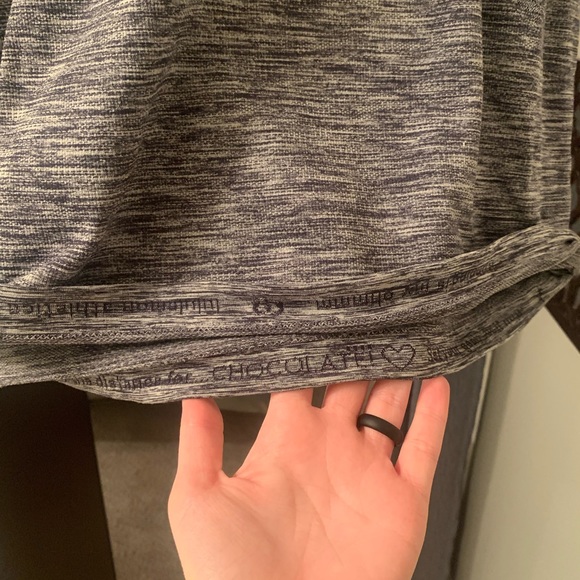 Lululemon Swiftly Short Sleeve Size 10 EUC Heathered Cadet Blue - Picture 3 of 5